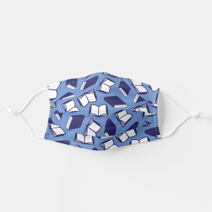 Books Library Reading Print For Librarians Teacher Cloth Face Mask