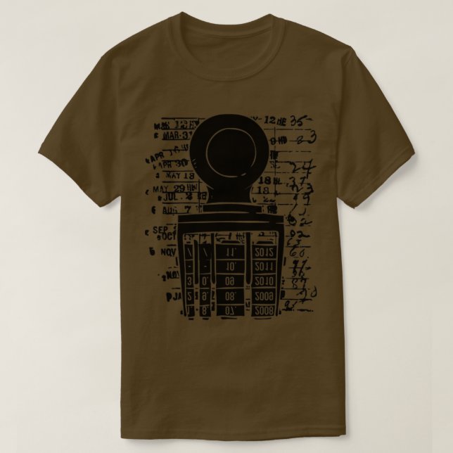 Books Library Stamp T-Shirt (Design Front)