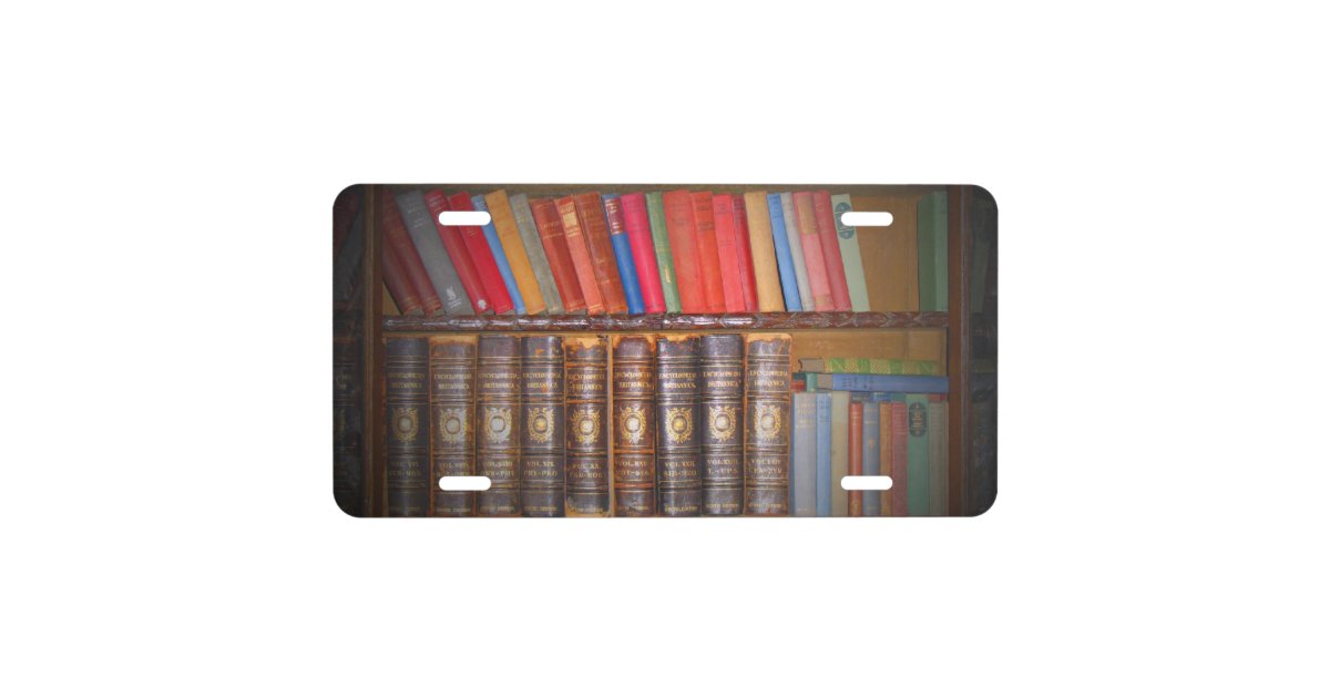 Books License Plate Zazzle