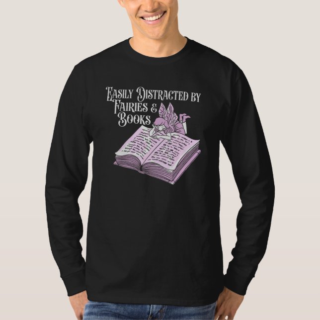 Books Literature  Bibliophile Librarian Bookworm B T-Shirt (Front)