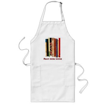 Books Long Apron by Bebops at Zazzle