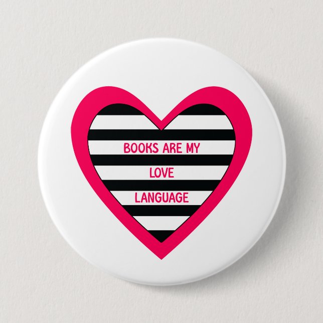 Books Love Language Button (Front)