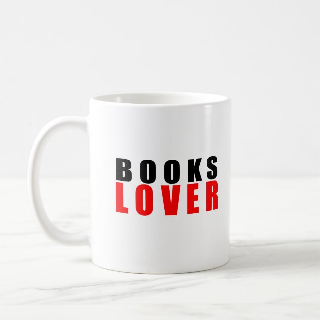 Books lover coffee mug (Left)