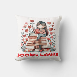 BOOKS LOVER THROW PILLOW