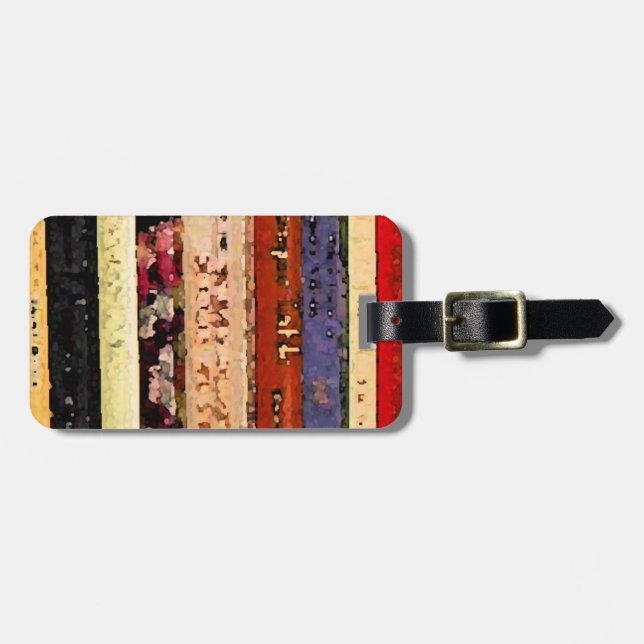 Books Luggage Tag (Front Horizontal)