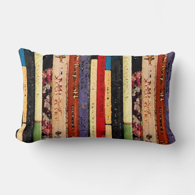 Books Lumbar Pillow (Front)