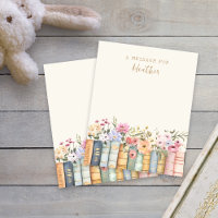 Books Message Card
