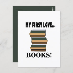 Books My First Love Books Postcard