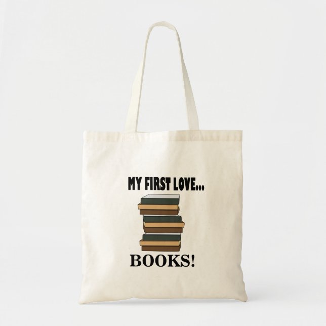 Books My First Love Books  Tote Bag (Front)