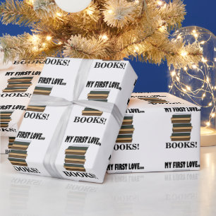 Books My First Love Books  Wrapping Paper