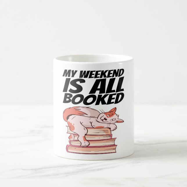 Books - My Weekend Is All Booked Coffee Mug (Center)