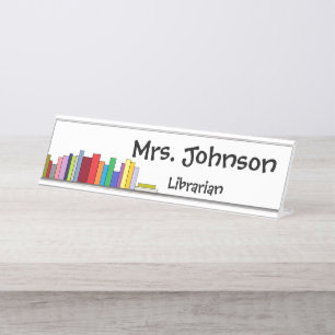 "Books" Name Plate