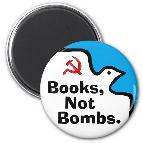 Books Not Bombs Magnet
