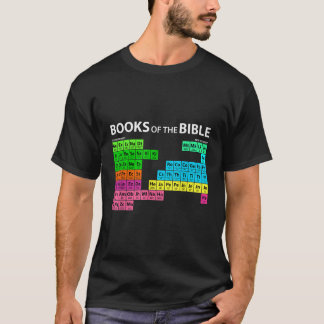 Books of Bible Periodic Table Seminary Pastor Appr T-Shirt
