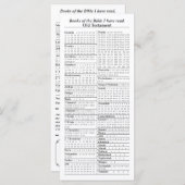 Books of the Bible check off list (Front/Back)