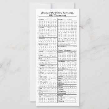 Books Of The Bible Check Off List by Lynnes_creations at Zazzle