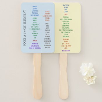 Books Of The Bible Hand Fans by RiverJude at Zazzle