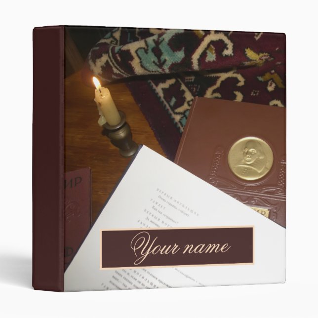 Books of the last century 3 ring binder (Front/Spine)