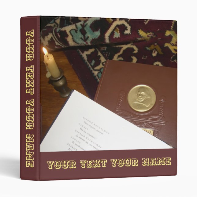 Books of the last century 3 ring binder (Front/Spine)