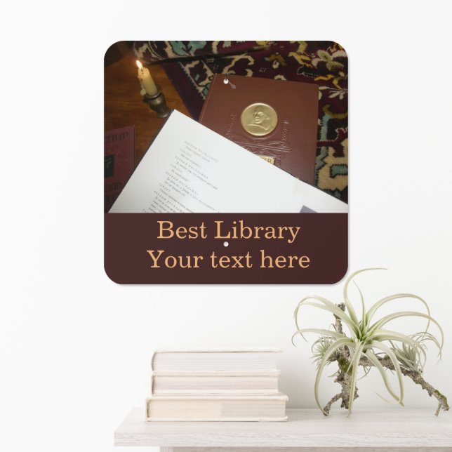 Books of the last century metal sign (In Situ(Wall))