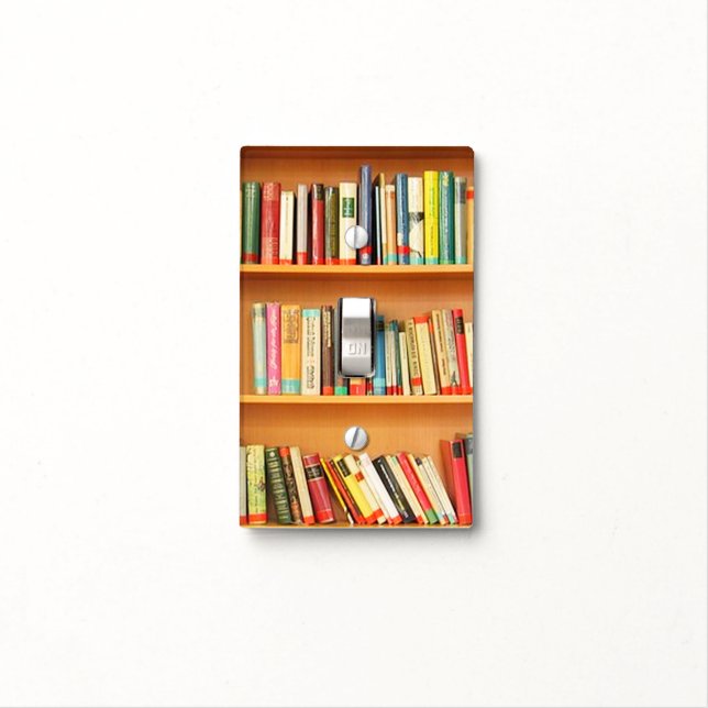 Books on Light Switch Cover (In Situ)