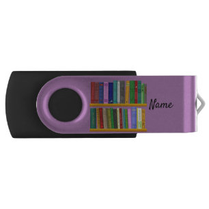 Books on Shelves Thunder_Cove Flash Drive