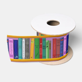 Books on Shelves Thunder_Cove Satin Ribbon