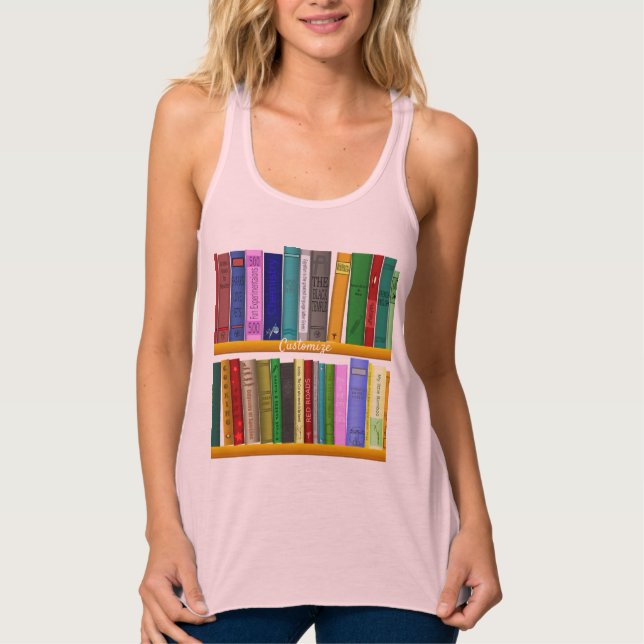 Books on Shelves Thunder_Cove Tank Top (Front)