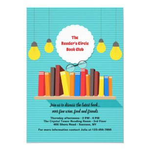 Reading Club Invitations | Zazzle