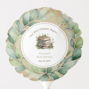 Books Our Next Chapter Begins Baby Shower Balloon