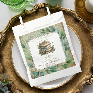 Books Our Next Chapter Begins Baby Shower Favor Bag