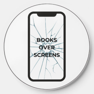 Books Over Screens Wireless Charger – Read More