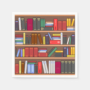 Books Paper Napkins, Book Lover Party Supplies Napkins