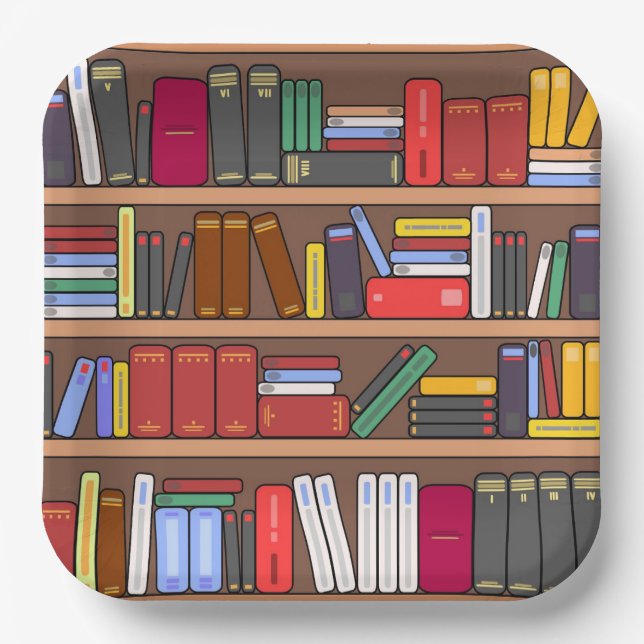Books Paper Plates (Front)