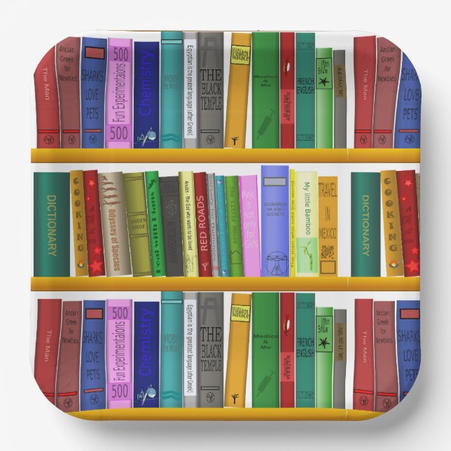 Books  paper plates (Front)