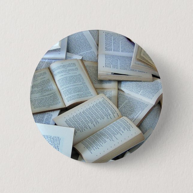 Books Pinback Button (Front)
