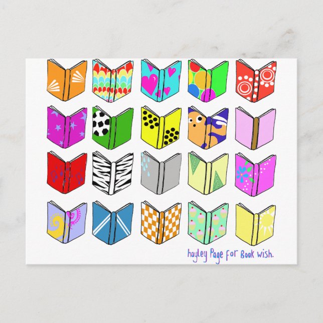 Books! Postcard (Front)