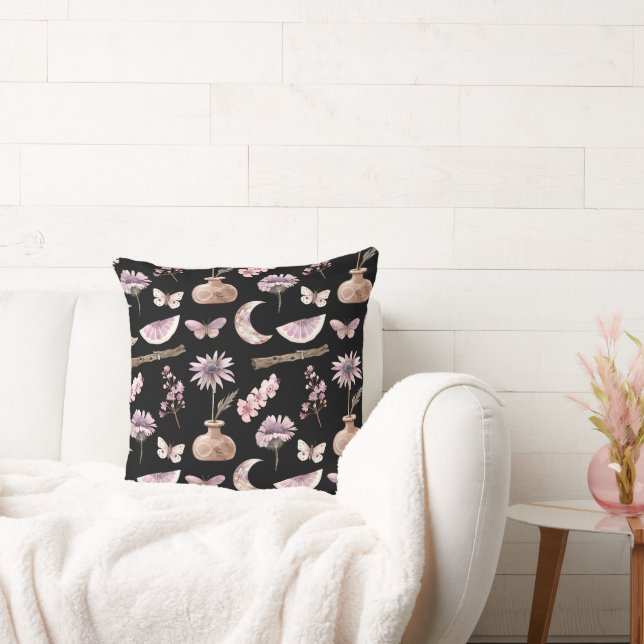 Books, Potions & Such Throw Pillow (Couch)