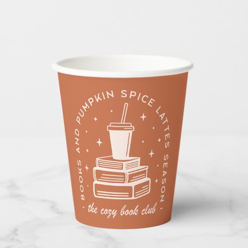 Books  Pumpkin Spice Season Paper Cups