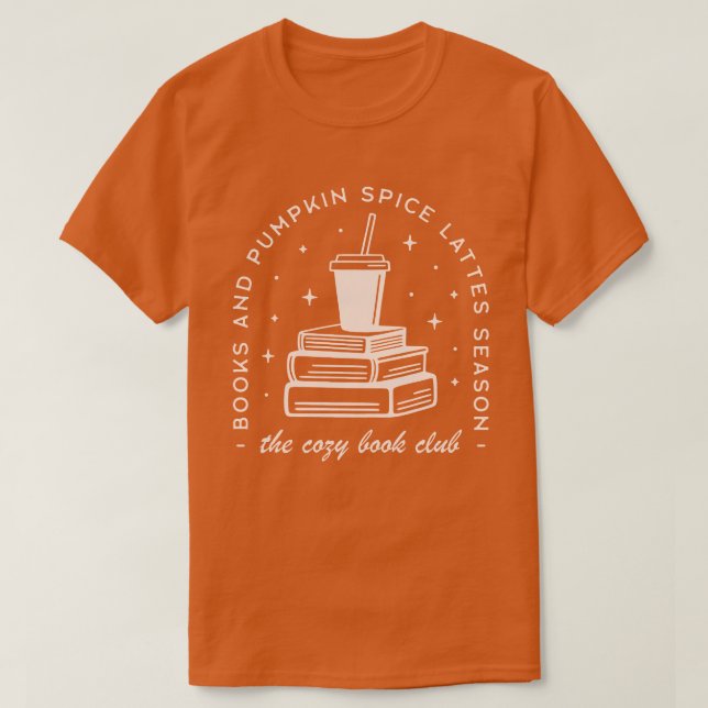 Books & Pumpkin Spice Season T-Shirt (Design Front)