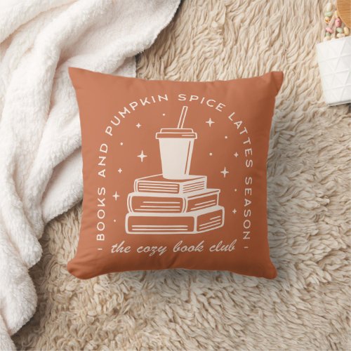 Books  Pumpkin Spice Season Throw Pillow