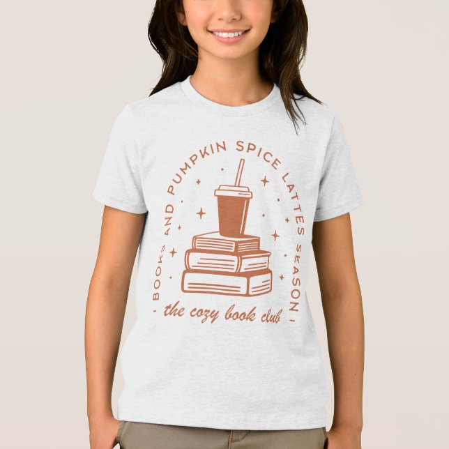Books & Pumpkin Spice Season Tri-Blend Shirt (Front)