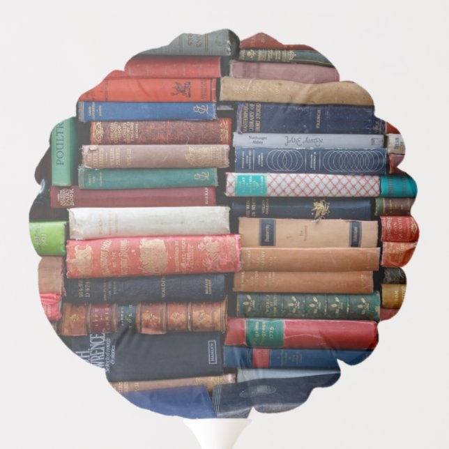 Books Read Love Old Books Balloon (Back)