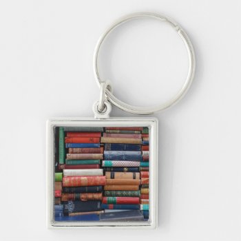 Books Read Love Old Books Keychain by TopFashionFinds at Zazzle