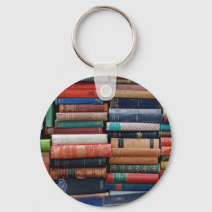 Books Read Love Old Books Keychain