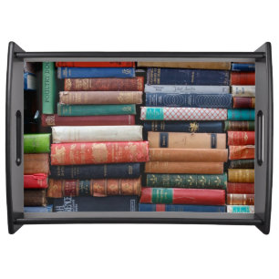 Books Read Love Old Books Serving Tray