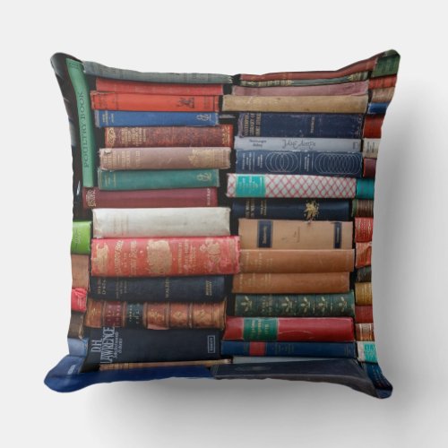 Books Read Love Old Books Throw Pillow