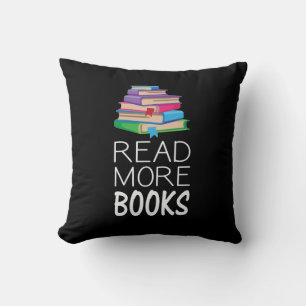 Books - Read More Books Throw Pillow