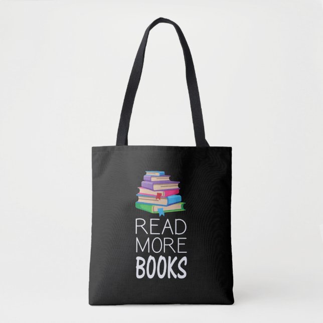 Books - Read More Books Tote Bag (Front)