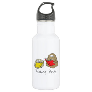 Books Reading Kids Funny Stainless Steel Water Bottle